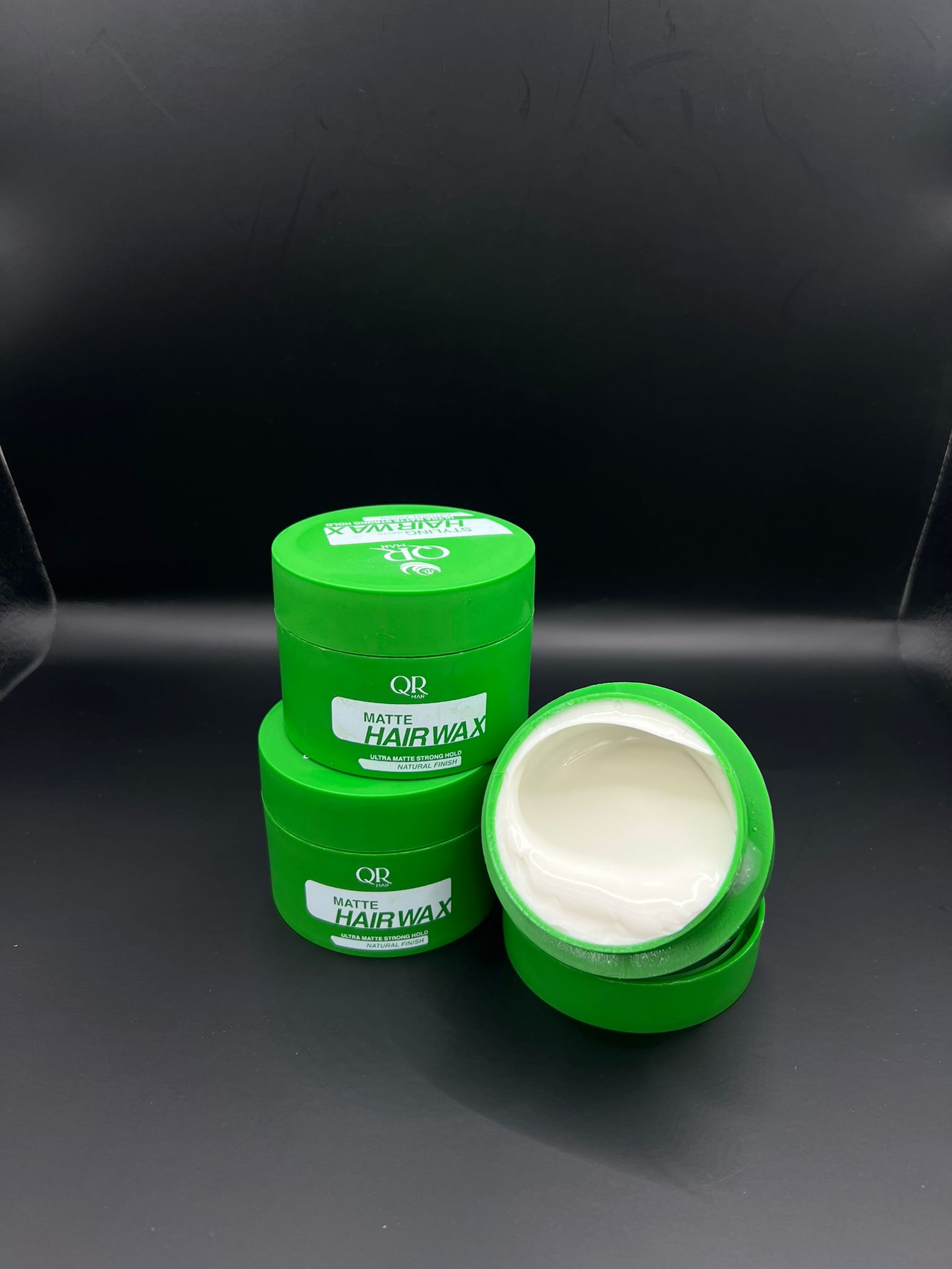 QR Man Styling Hair Wax Ultra Matte Strong Hold (Groene)